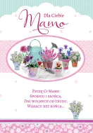 Karnet Kukartka PP - Dla Ciebie Mamo (kwiaty)