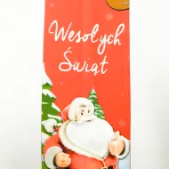 Krawat premium - Wesołych Świąt (Mikołaj, renifery)