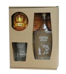 Karafka + szklanka whisky - Super Wędkarz