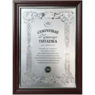 Certyfikat (w ramce) - Najlepszego Dziadka na świecie