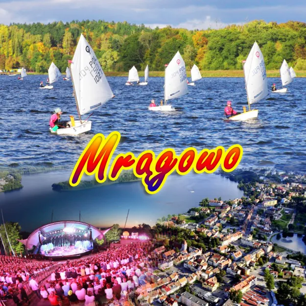 Poduszka obustronna, duża - Mrągowo / Kraina Tysiąca Jezior 