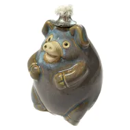Świnka ceramiczna - Lampka na naftę
