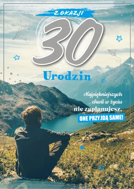Karnet 3D - Z okazji 30 urodzin