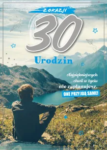 Karnet 3D - Z okazji 30 urodzin