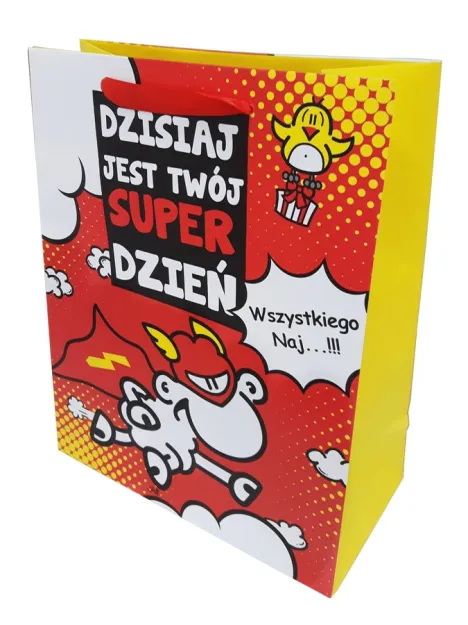 Torebka Kukartka Sheepworld XL - Dzisiaj jest twój super dzień