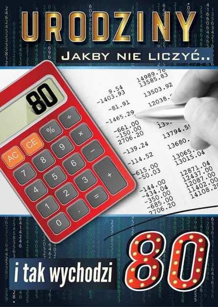 Karnet Mega - 80 urodziny. Jakby nie liczyć... i tak wychodzi 80.
