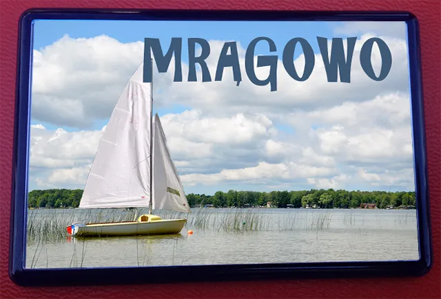 Mrągowo - Ramka z magnesem na lodówkę