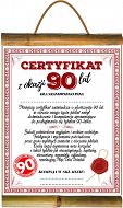 Dyplom z bambusem A - Certyfikat z okazji 90 lat. Dla szanownego Pana ...