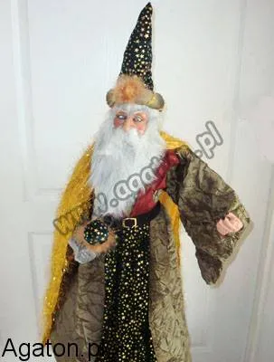 Figurka stojąca czarownik - wysokość 90 cm