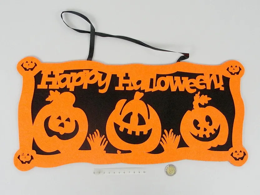 Ozdoba filcowa na drzwi - Halloween