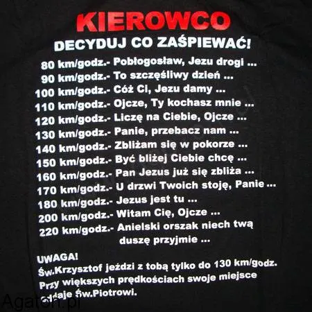 Koszulka - Kierowco decyduj co zaśpiewać