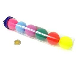 Piłeczki do ping ponga tubie 6 szt kolor