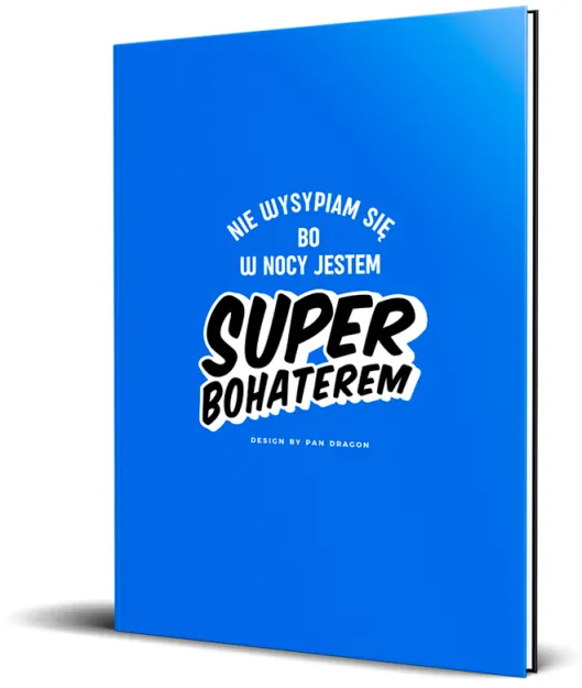 Brulion A4 kratka, 96 kartek - Nie wysypiam się bo w nocy jestem super bohaterem