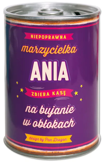 Puszka Skarbonka Vip - Ania - Niepoprawna marzycielka Ania zbiera kasę na bujanie w obłokach