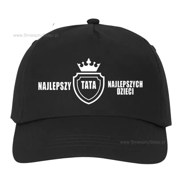 Czapka z daszkiem (czarna) - Najlepszy Tata, najlepszych dzieci