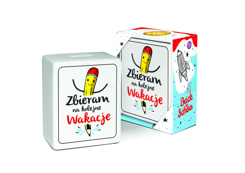 Skarbonka kostka - Zbieram na wakacje