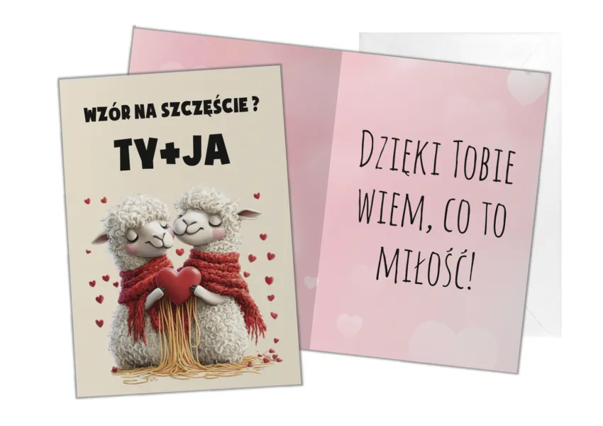 Karnet B6 - Wzór na szczęście TY + JA