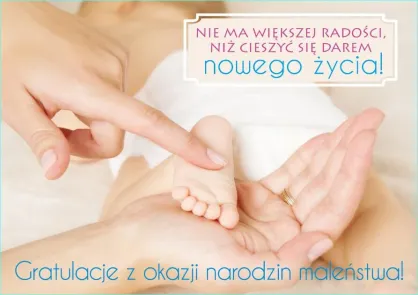 Karnet 3D - Gratulacje z okazji narodzin maleństwa