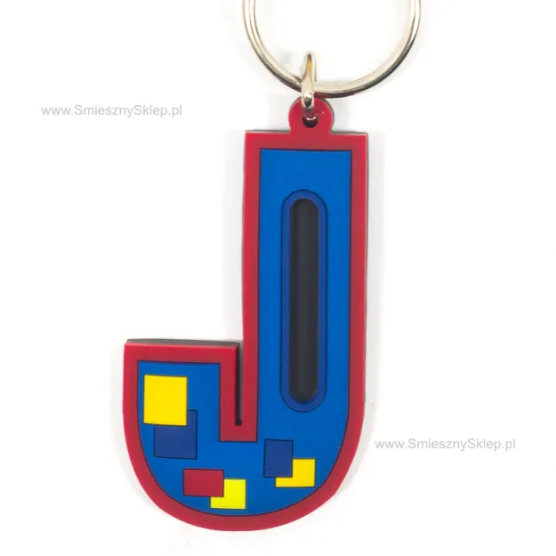 Brelok gumowy litera - J