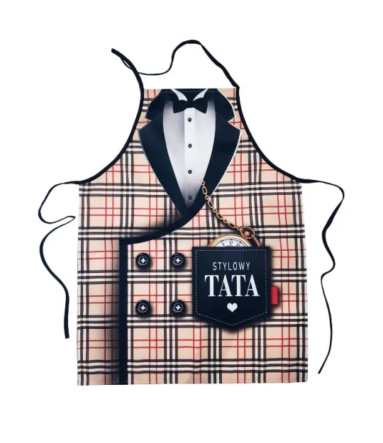 Fartuszek  - Stylowy Tata (krata)