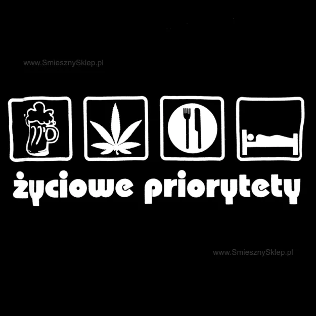 Koszulka - Życiowe priorytety