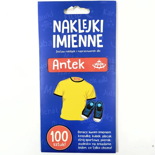 Naklejki imienne 100 szt. - Antek