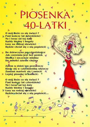 Dyplom 40-latki