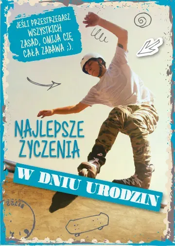 Karnet 3D z życzeniami - W dniu urodzin. Najlepsze życzenia!