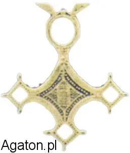 Amulet 56 - Krzyż Tuaregów + rzemyk - gratis!