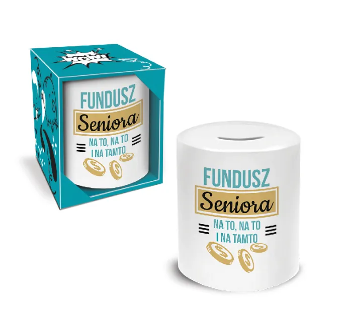 Skarbonka walec - Fundusz Seniora. Na to, na to i na tamto