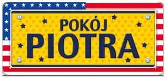 Tabliczka 3D - Pokój Piotra