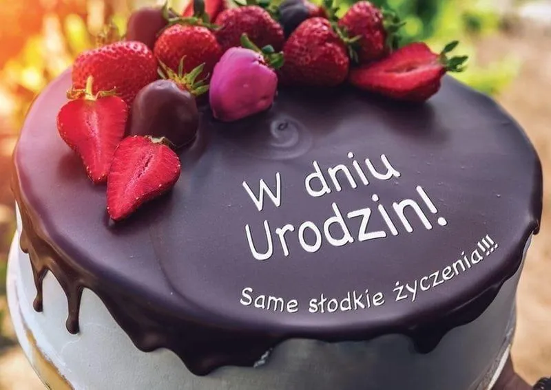 Karnet 3D - W dniu urodzin same słodkie życzenia!!!