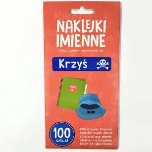 Naklejki imienne 100 szt. - Krzyś