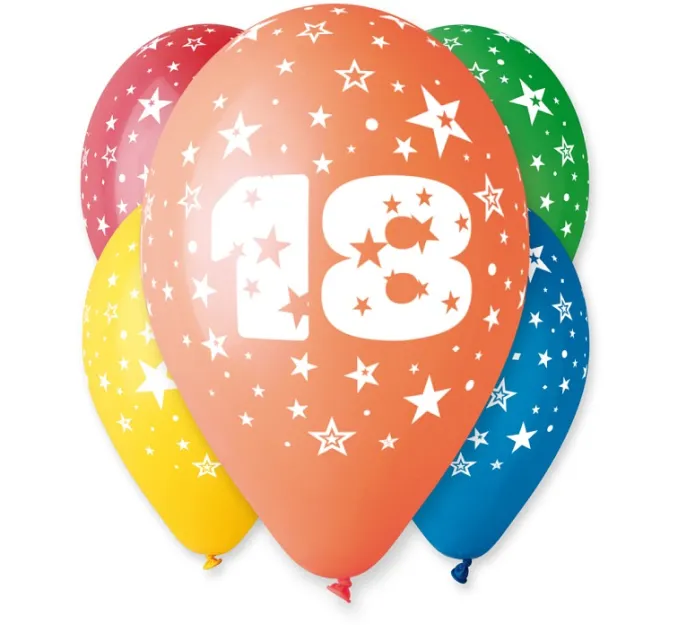 Balony 18 - pastelowe 5szt