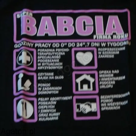 Koszulka - Super Babcia - Firma Roku