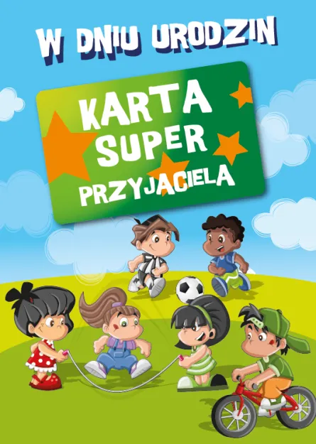 Karnet z kartą super przyjaciela - W dniu urodzin
