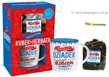 Zestaw La Viva kubek + herbata - Najlepszy Dziadek pod słońcem