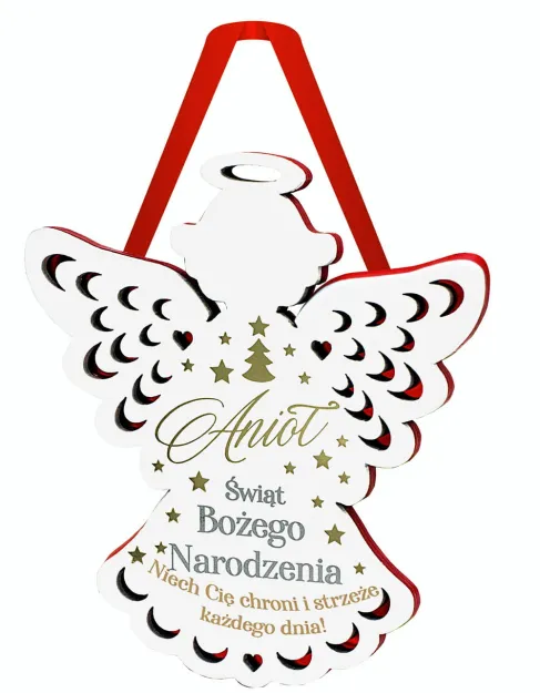 Zawieszka - Anioł Świąt Bożego Narodzenia. Niech Cię chroni i strzeże każdego dnia!