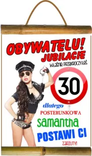 Dyplom z bambusem - 30 Obywatelu! Jubilacie właśnie przekroczyłeś 30