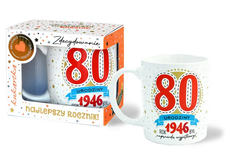 Kubek premium - 80 urodziny. Rok 1946 to był najlepszy rocznik