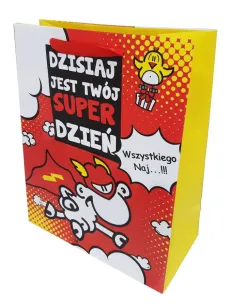 Torebka Kukartka S - Dzisiaj jest Twój super dzień. Wszystkiego naj...!! (sheepworld)