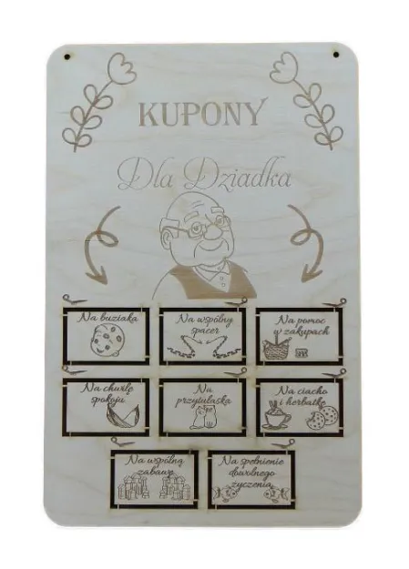 Kupony upominkowe - Dla Dziadka