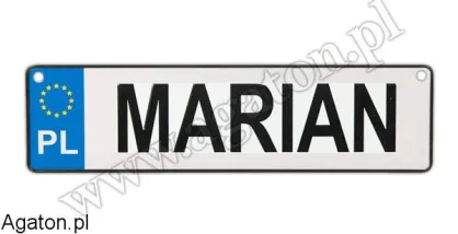 Tablica imienna - Marian