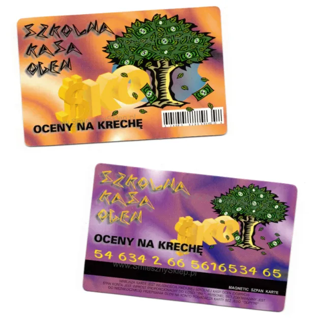 Śmieszne dokumenty - Karta kredytowa - Szkolna Kasa Ocen