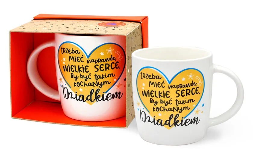 Kubek Top - Trzeba mieć naprawdę wielkie serce by być takim kochanym Dziadek