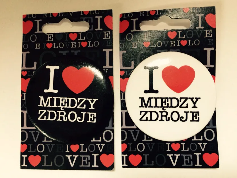 Przypinka - I love Międzyzdroje