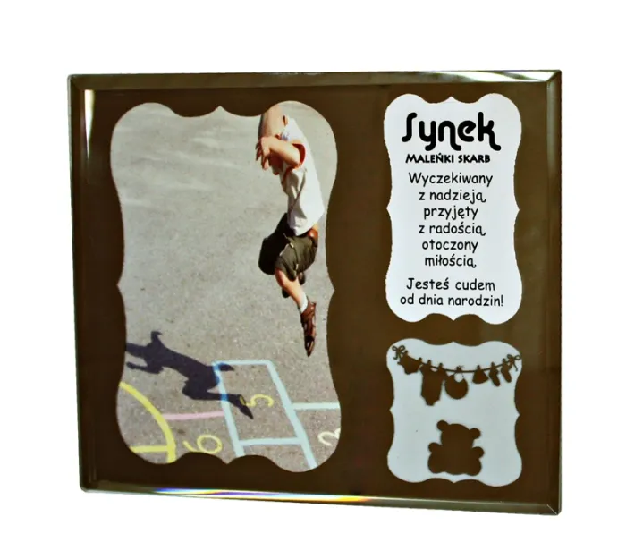 Ramka led Kukartka - Synek maleńki skarb