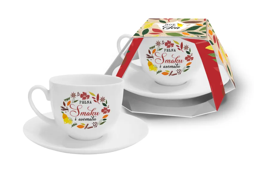 Filiżanka ze spodkiem - Pełna smaku i aromatu (220 ml)