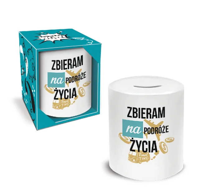 Skarbonka walec - Zbieram na podróże życia