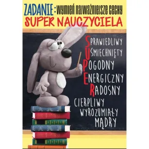 Karnet Kukartka PP - Wymień najważniejsze cechy super Nauczyciela, ....